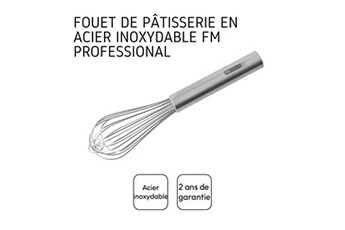 accessoire de cuisine fm professional fouet de cuisine et pâtisserie en inox 25 cm ref 21886