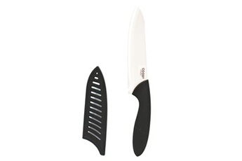 accessoire de cuisine generique couteau en céramique manche soft 23cm noir