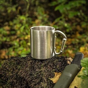 Tasse D'escalade Avec Poignée - Pour Camping, Randonnée, Thé, Café - Noir Tasse Camping Sportive Tasse D'escalade Avec Poignée - Pour Camping, Randonnée, Thé, Café - Noir Tasse Camping Sportive