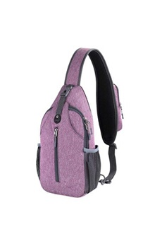 sac à bandoulière generique sac de poitrine sacoche à bandouliere epaule ultraléger timy violet pour voyage sport randonnée vélo camping excursion homme femme