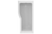 Ideal Standard baignoire pour bain/douche 170 x 80 asymétrique Connect Air gauche blanc photo 2