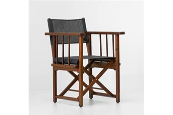 fauteuil metteur en scène pliant seol confort en bois azur confort--terre noire