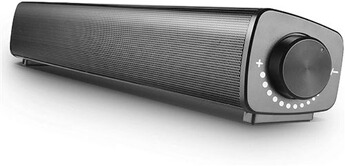 Barre de son vendos85 mini Barre de Son Portable Stéréo Filaire 6W noir