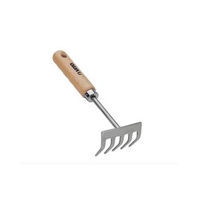 Xforst Kit 2 Houes Jardin Mini – Lame Droite + 4 Dents, Manche Hickory 40 Cm, Acier Forgé Noir – Outils Solides Pour Désherber & Ameublir