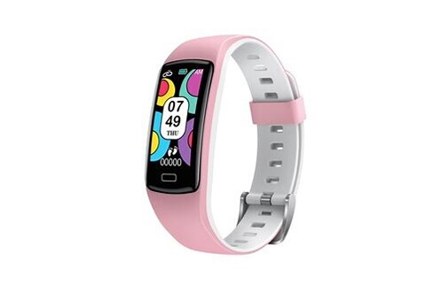 Montre connectée Chronus Bracelet montre connectée pour enfants, podomètre,  montre de sport, montre connectéepour android ios (rose)