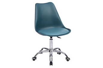 fauteuil de bureau happy garden chaise de bureau réglable en hauteur bleue anne