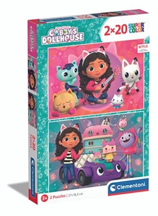 Puzzle 2 x 20 pièces Gabby's Dollhouse