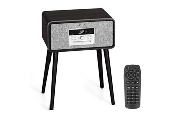 Platine vinyle - lecteur cd, cd-r, cd-rw et mp3 - bluetooth & usb - tourne disque vinyle - dab+ & fm - télécommande - style rétro