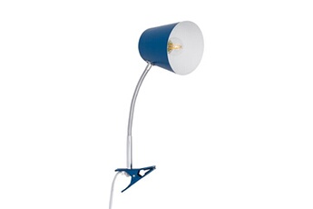 lampe de bureau techbrey lampe de bureau flex métal delavan avec pince orange safran 130 mm