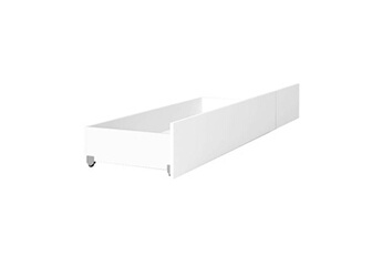 tiroir de lit altobuy ilona - tiroir de rangement blanc mat pour lits ilona -