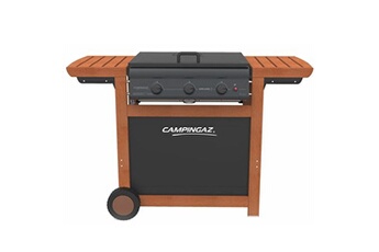 Barbecue CAMPINGAZ Barbecue gaz grill et plancha Adelaide 3 Woody L 14 KW Piezo Grill/plancha + Housse
