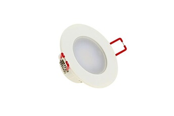 lampe de lecture xanlite spot encastrable led intégré - ip65 pour salle de bain - cons. 5w (eq. 50w) - 345 lumens - blanc neutre