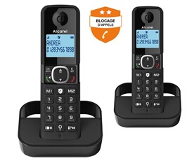 Téléphone Fixe Sans Fil ALCATEL F860 Duo – Blocage d'Appels Indésirables, 100 Contacts - vue 7