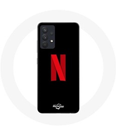 Coque pour Samsung Galaxy A13 4G / A13 4G Lite Netflix Logo rouge fond noir