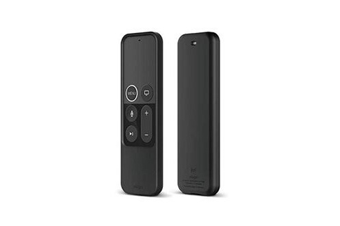 Télécommande Elago r2 étui slim compatible avec apple tv 4k siri remote,  coque de protection en silicone, design ultra-fin et léger (noir)