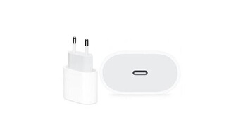 Chargeur adaptateur secteur usb-c 20w blanc compatible pour iphone 14 plus - -