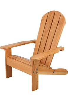chaise de jardin kidkraft chaise adirondack - couleur miel