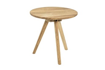 Table d'appoint Loungitude Table basse ronde ARTUS en chêne massif 40cm