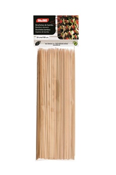 ustensile de cuisine ibili 753620 lot de 100 brochettes bambou 20 cm
