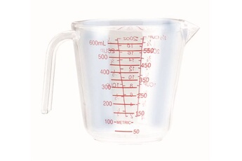ustensile de cuisine ibili 765200 verre mesureur plastique 0,6 l