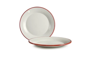 vaisselle ibili 908122 assiette plate email bordeaux 22 cm