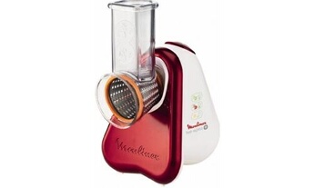 Moulinex Fresh Express Plus DJ756G Ruby Red - Râpe électrique - 150 Watt - rouge métallique/blanc