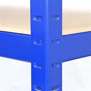 Étagère De Rangement Garage 180x120x60cm Bleu - Charge 875kg 5 Niveaux