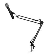 Prost-1. 2 perchette de microphone dispositif de fixation 1,5 kg 35x35 cm - noir