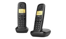 A170 Duo - Téléphone sans fil avec ID d'appelant - DECTGAP - noir + combiné supplémentaire