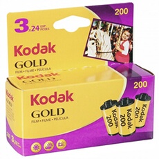 Pack 3 pellicules couleur 35mm Gold 200iso 24poses