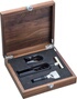 Baric Sommelier Vin Set De 3 Pièces En Bois Couleur Noyer Box, Tire Baric Sommelier Vin Set De 3 Pièces En Bois Couleur Noyer Box, Tire