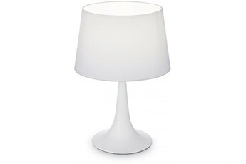 lampe à poser ideal lux lampe à poser london tl1 blanc