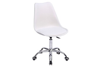 fauteuil de bureau happy garden chaise de bureau réglable en hauteur blanche anne