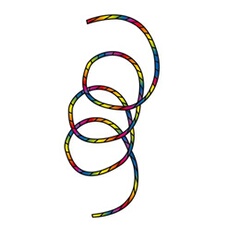 Décoration Cerf-volants -HQ- Spirale arc-en-ciel- 24 m
