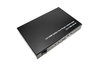 Adaptateur et convertisseur BeMatik Multiplicateur et Répartiteur HDMI de 4 ports Extension sur un câble Ethernet Cat.5e 50 m avec IR