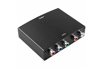 Adaptateur et convertisseur BeMatik convertisseur RGB avec YPbPr audio à HDMI (5 RCA à 1 HDMI)