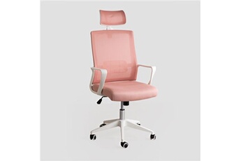 chaise de bureau avec roulettes et accoudoirs teill colors rose quartz 119 - 126,5 cm