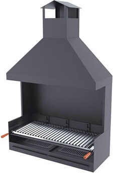 Barbecue bois et charbon FM BV-102 100cm à poser ou à encastrer