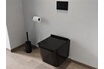 Vente-Unique.com WC suspendu noir brillant en céramique sans bride - CLEMONA photo 4