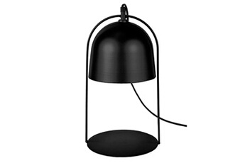 autres luminaires tosel 64456 lampe a poser lanterne métal noir l 20 p 20 h 35 cm ampoule e27