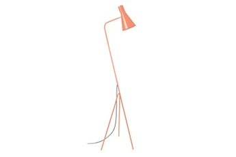lampe de lecture tosel 95311 lampadaire liseuse articulé métal orange l 40 p 40 h 160 cm ampoule e27