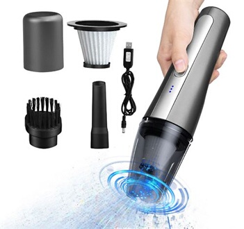 Aspirateur à main GENERIQUE Aspirateur de voiture portable, sans