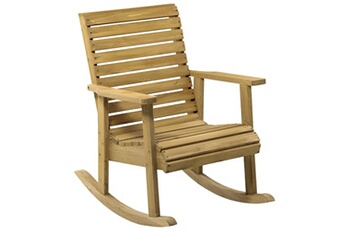 fauteuil de jardin outsunny fauteuil de jardin à bascule rocking chair style néo-rétro bois sapin autoclave