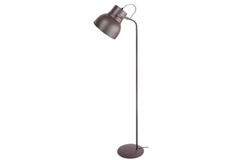 autres luminaires tosel 95067 lampadaire liseuse articulé métal marron l 29 p 29 h 150 cm ampoule e27