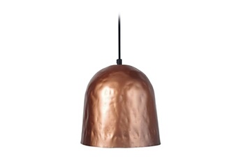 lampe de lecture tosel 15689 suspension cloche métal cuivre l 17 p 17 h 80 cm ampoule e27