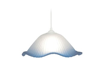 lampe de lecture tosel 10025 suspension dôme verre bleu l 36 p 36 h 70 cm ampoule e27