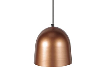 lampe de lecture tosel 15681 suspension cloche métal cuivre l 17 p 17 h 80 cm ampoule e27