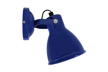 lampe de lecture tosel 31728 applique articulé métal bleu marine l 13 p 17 h 17,5 cm ampoule e14