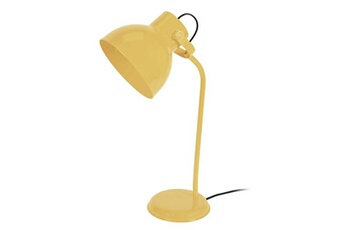 lampe de lecture tosel 90357 lampe de bureau articulé métal jaune pastel l 16 p 23 h 42 cm ampoule e27