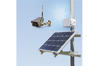 Vidéosurveillance AMC Kit vidéosurveillance 3G 4G autonome solaire avec une caméra solaire camouflage Wi-Fi HD 1080P 64 Go